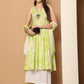 Women Green Printed Kurta with Palazzos & With Ombre Dupatta ( JOKPL D62Pi 1557 Pista )