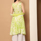 Women Green Printed Kurta with Palazzos & With Ombre Dupatta ( JOKPL D62Pi 1557 Pista )