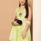 Women Green Printed Kurta with Palazzos & With Ombre Dupatta ( JOKPL D62Pi 1557 Pista )
