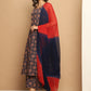 Printed flared kurta pallazos dupatta set