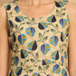Printed flared kurta pallazos dupatta set