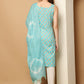 Blue printedKurta with pallazos dupatta set ( JOKPL D64B 1563 Blue )