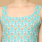 Blue printedKurta with pallazos dupatta set ( JOKPL D64B 1563 Blue )
