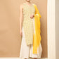 Printed Rayon Yellow Kurta with Palazzos & With Dupatta ( JOKPL D64L 1561 Lemon )