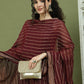 Woven Design straight Kurta Palazzo With Dupatta ( JOKPL D68M 1587 Maroon )