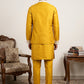 Men's Embroidered Waistcoat and Kurta Set. ( JOKPWCS MC 5054Mustard )