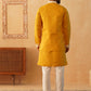 Men's Embroidered Waistcoat and Kurta Pyjama. ( JOKPWCS W 5054Mustard )