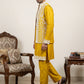 Men's Embroidered Waistcoat and Kurta Set. ( JOKPWCS MC 5054Mustard )
