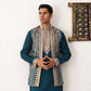 Men's Embroidered Waistcoat and Kurta Pyjama