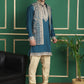Men's Embroidered Waistcoat and Kurta Pyjama