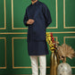 Men's Embroidered Waistcoat and Kurta Pyjama