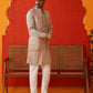 Embroidered Waistcoat & Solid Kurta Pyjama For Men ( JOKPWCS 5106Bronze ) [FF] [F-4-5]