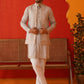 Embroidered Waistcoat & Solid Kurta Pyjama For Men ( JOKPWCS 5106Bronze ) [FF] [F-4-5]