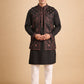 Embroidered Waistcoat and Kurta Pyjama For Men
