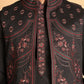 Embroidered Waistcoat and Kurta Pyjama For Men ( JOKPWCS 5114Black )