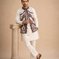 Embroidered Waistcoat and Kurta Pyjama For Men