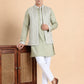 Embroidered Waistcoat and Kurta Pyjama For Men