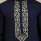 Embroidered Waistcoat and Kurta Pyjama For Men ( JOKPWCS W 5239 Navy )