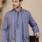 Embroidered Waistcoat and Kurta Pyjama For Men ( JOKPWCS W 5240 Purple )
