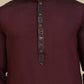 Embroidered Waistcoat and Kurta Pyjama For Men ( JOKPWCS W 5241 Maroon )
