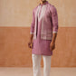 Classic Magenta Kurta Pyjama With Embroidered Waistcoat ( JOKPWCS 5262 Magenta )