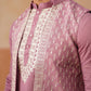 Classic Magenta Kurta Pyjama With Embroidered Waistcoat ( JOKPWCS 5262 Magenta )