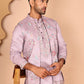 Ethnic Kurta Set with Multicolor Embroidery Jacket (JOKPWCS 5275 Purple ) [FF] [H-7]