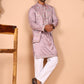Ethnic Kurta Set with Multicolor Embroidery Jacket (JOKPWCS 5275 Purple ) [FF] [H-7]