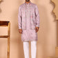 Ethnic Kurta Set with Multicolor Embroidery Jacket (JOKPWCS 5275 Purple ) [FF] [H-7]