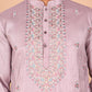 Ethnic Kurta Set with Multicolor Embroidery Jacket (JOKPWCS 5275 Purple ) [FF] [H-7]