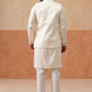 Ethnic Kurta Set with Multicolor Embroidery Jacket ( JOKPWCS 5275 White )