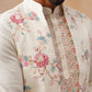 Ethnic Kurta Set with Multicolor Embroidery Jacket ( JOKPWCS 5275 White )
