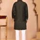 Embroidered Jacket with Classic Olive Kurta Set ( JOKPWCS 5277 Olive ) [FF] [F-4-5]