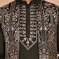 Embroidered Jacket with Classic Olive Kurta Set ( JOKPWCS 5277 Olive ) [FF] [F-4-5]