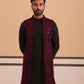 Purple Embroidered Long Shrug with Kurta Pyjama Set (JOKPWCS 592B 4145 Purple )