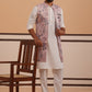 Festive Floral Embroidered Shrug Kurta Set ( JOKPWCS 592W 4143 W 4143Peach )