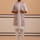 Festive Floral Embroidered Shrug Kurta Set ( JOKPWCS 592W 4143 W 4143Peach )