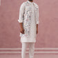 Festive Floral Embroidered Shrug Kurta Set ( JOKPWCS 592W 4143 W 4143 White )