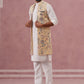 Festive Floral Embroidered Shrug Kurta Set (JOKPWCS 592W 4143 Yellow )