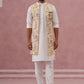 Festive Floral Embroidered Shrug Kurta Set (JOKPWCS 592W 4143 Yellow )