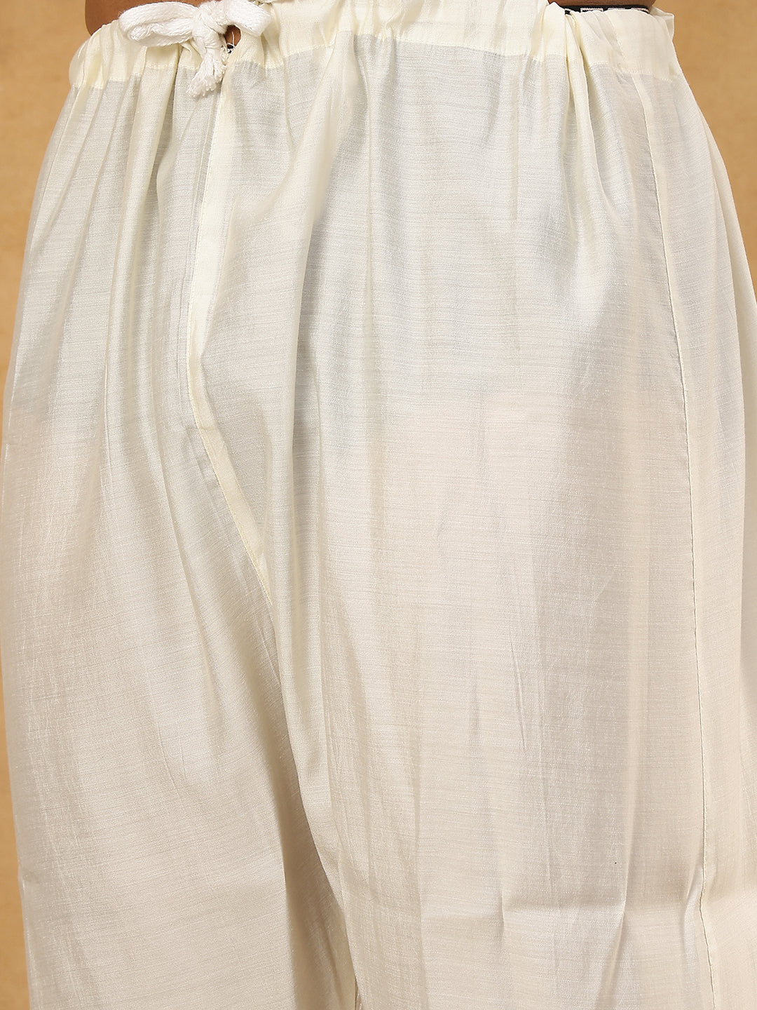 Embroidered Nehru Jacket with Kurta Pyjama Set ( 65KPWCS 592W 4153White )