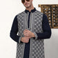 Men's Embroidered Waistcoat and Kurta Pyjama
