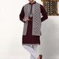 Men's Embroidered Waistcoat and Kurta Pyjama