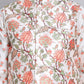 Printed Nehru Jacket & Kurta Pyjama Set ( JOKPWC 5148C 4122Cream )