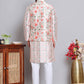Printed Nehru Jacket & Kurta Pyjama Set ( JOKPWC 5148G 4122Golden )