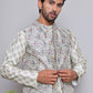 Printed Nehru Jacket & Kurta Pyjama Set ( JOKPWC 5148P 4122Pista )