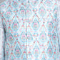Printed Nehru Jacket & Kurta Pyjama Set ( JOKPWC 5148S 4122Sky )