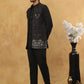 Men Solid Kurta Pyjama with Velvet Waistcoat ( 65KPWC 5509B 4148Black )