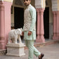 Men Ethnic Embossed Nehru Jacket Kurta Pyjama Set ( JOKPWC 5586Pi 4133Pista )