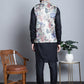Men's Digital Print and Zari Work Nehru Jacket With Kurta Pyjama Set